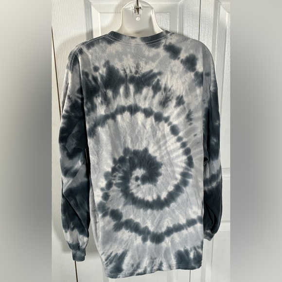 Gray Tie Dye Pink Barbie Logo Long Sleeved Shirt - Picture 3 of 7